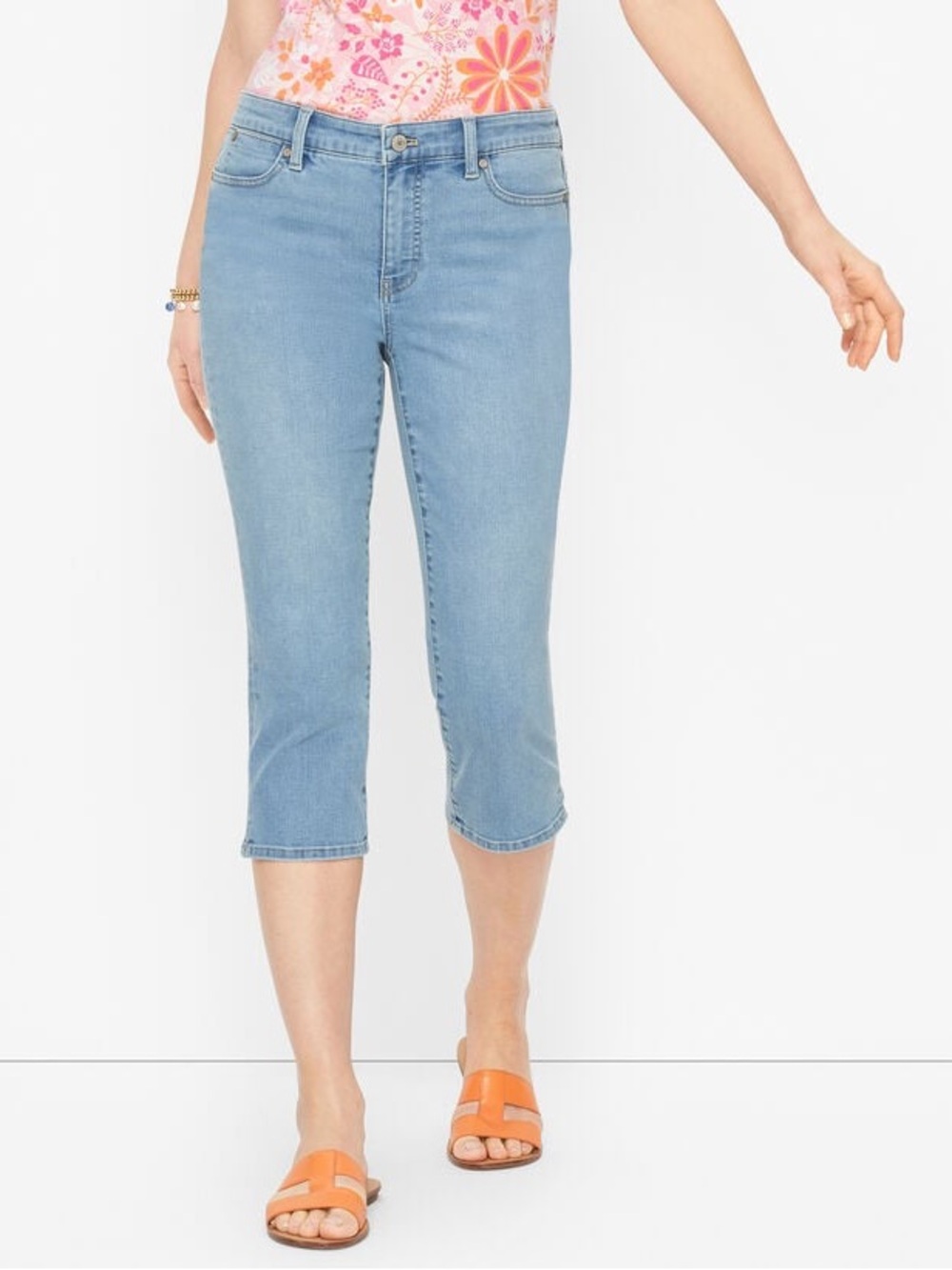 Talbots Pedal Pusher Denim Capris - NWT Size 12P